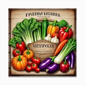 Farma Vies Vegetables Canvas Print