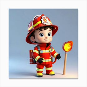 Firefighter 1 Canvas Print