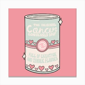 Cancer Zodiac Soup Canvas Print