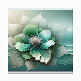 Abstract Flower Painting 7 Canvas Print