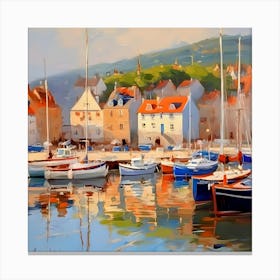 Scotland Harbour Canvas Print