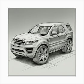 Land Rover Suv Canvas Print