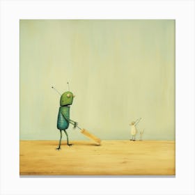 'Alien Cricket' Canvas Print