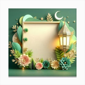 Ramadan Greeting Card 29 Canvas Print