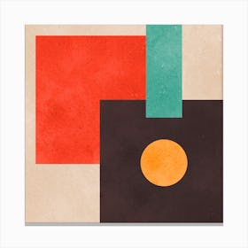 Geometric and harmonious set 4 Canvas Print