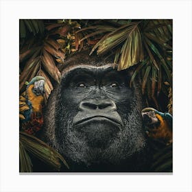 Gorilla in the Jungle Canvas Print