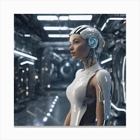 Futuristic Woman 154 Canvas Print