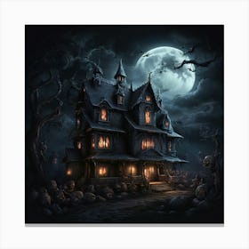 Haunted House 9 Canvas Print