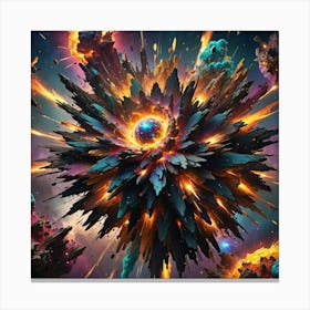 Space Explosion 1 Canvas Print