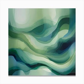 Abstract Wave Painting 2 Canvas Print