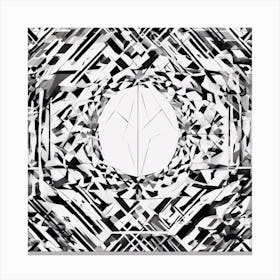 Abstract Geometric Patterns In Monochrome 2 Canvas Print