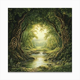 Celtic Forest 3 Canvas Print