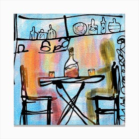 Table For Two Canvas Print