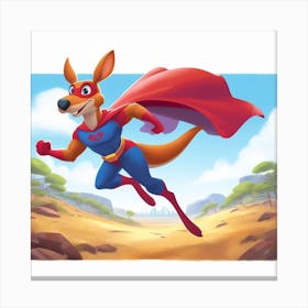 Super Kangaroo 1 Canvas Print