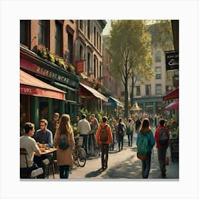 Street Life Canvas Print