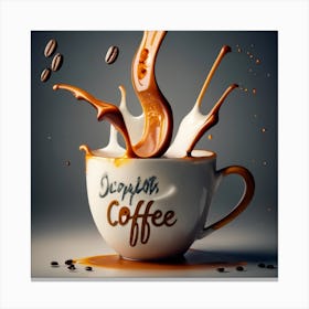 Coffee Splash Canvas Print