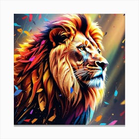 Lion Painting 80 Canvas Print