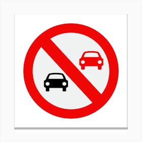 No Parking Sign.A fine artistic print that decorates the place.4 Canvas Print