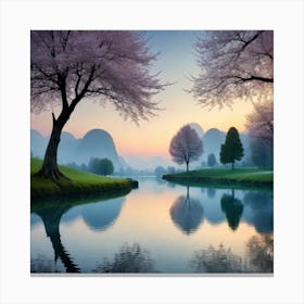 Chinese Cherry Blossoms Canvas Print