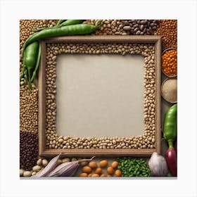 Frame Of Vegetables 3 Canvas Print