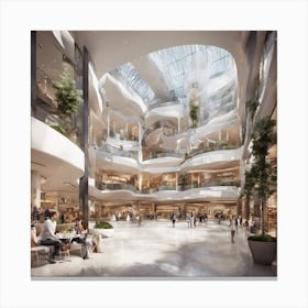 757363 Sleek And Modern Shopping Center With An Emphasis Xl 1024 V1 0 Canvas Print