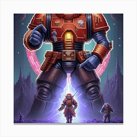 Warhammer 40k pixel 06 Canvas Print