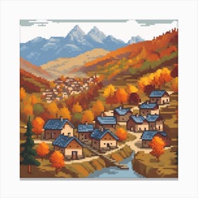 Autumn Village 2 Canvas Print