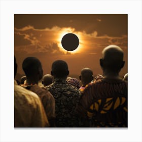 Solar Eclipse 2024 Canvas Print