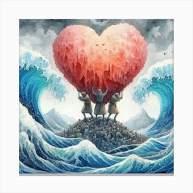 'The Heart Of The Ocean' Canvas Print