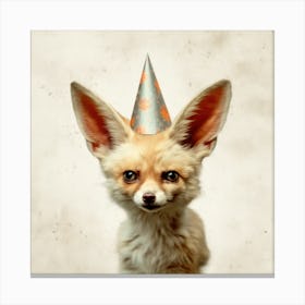 Birthday Fox 3 Canvas Print