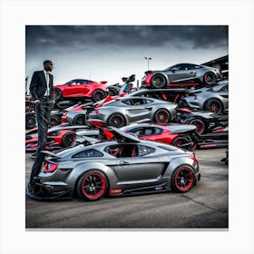 Ford Mustangs Canvas Print
