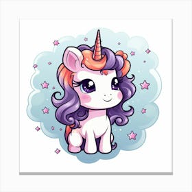 Cute Unicorn 552 Canvas Print