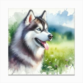 Siberian Husky Canvas Print