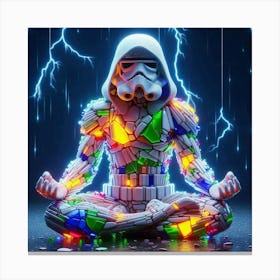 Stormtrooper Meditation Canvas Print