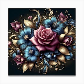 Floral Bouquet Canvas Print