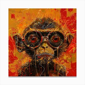 Monkey With Goggles 1 Canvas Print