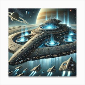 Zenith Class Command Ship 1024x1024 Canvas Print