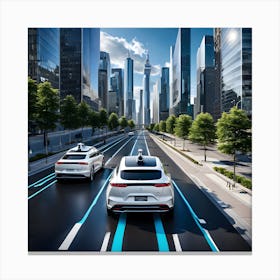 Self - Driving Cars Canvas Print