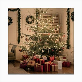 A Photo Of A Christmas Tree With Many Or Wmrzcsnas0kfnqaettxnva Vrfn9r4pqhy5pag4iov8ag Canvas Print