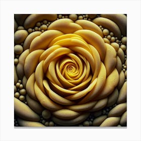 Fractal Rose Canvas Print