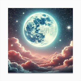 Full Moon In The Sky 9 Canvas Print