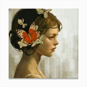 Butterfly Girl 1 Canvas Print