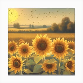 A Golden Sunshine Art Print 6 Canvas Print