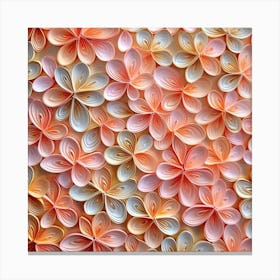 Paper Flower Wall Art Canvas Print