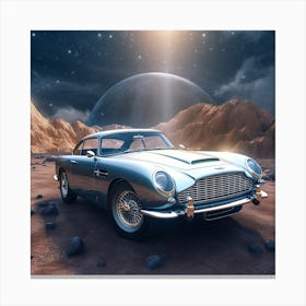 Aston Martin Db9 In Space Canvas Print