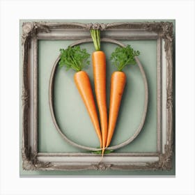 Carrots In A Frame 46 Canvas Print