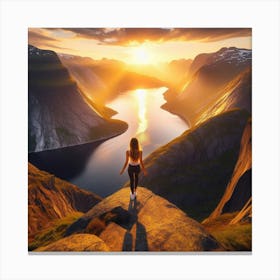 Landscape Like Norway Canvas Print