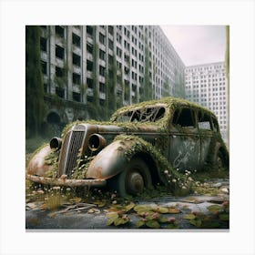 Abandoned Car Canvas Print