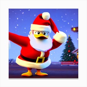 Santa DuK Canvas Print