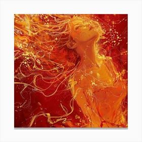 Flames Of Fire Canvas Print